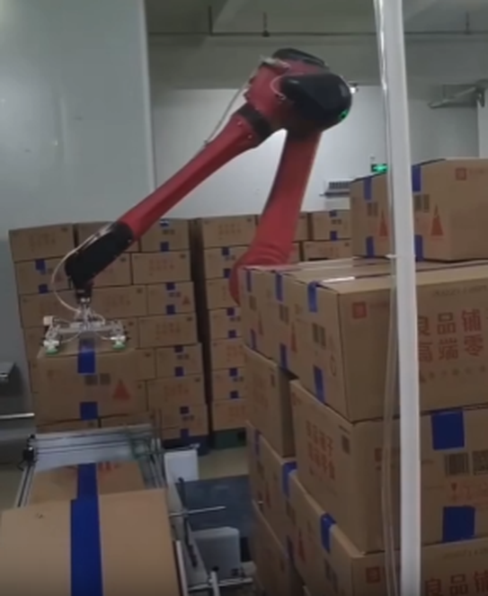 robot in pick and place procedure robot in pick and place procedure